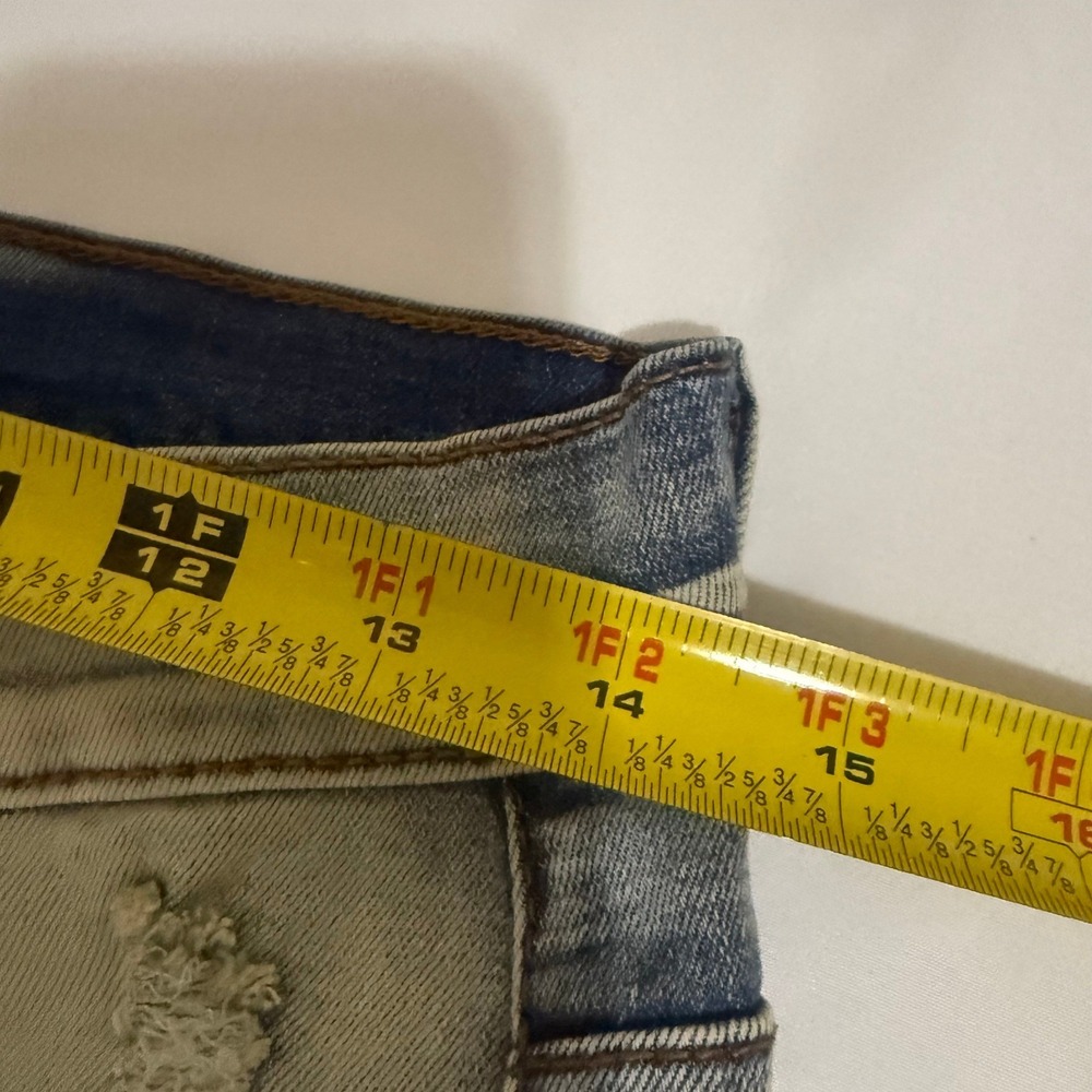 KDNK Mens 32" Distressed Skinny Jeans Light Wash Blue Ankle Zip 1141411 NEW NWT - Picture 15 of 16